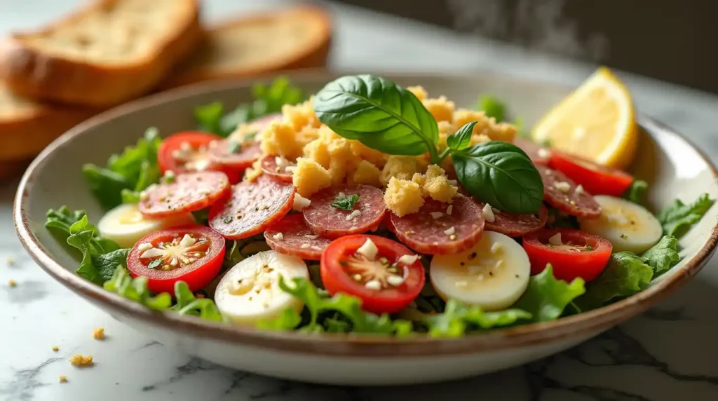 Chopped Italian sandwich salad