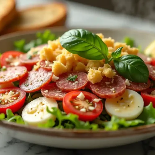 Chopped Italian sandwich salad