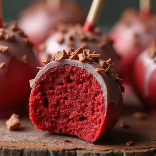 red velvet cake pops