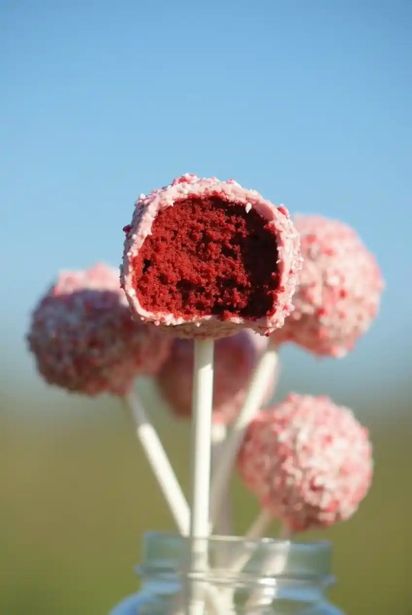 red velvet cake pops homemade