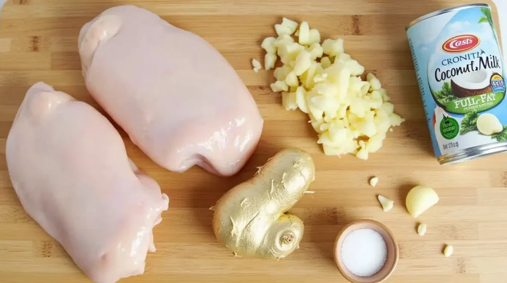 AIP Coconut Ginger Chicken ingredients