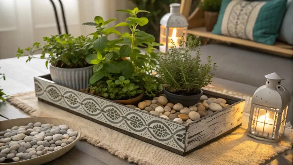 10 DIY Tea Garden Ideas for Small Spaces - Best for 2025 9 Tabletop Tray Garden